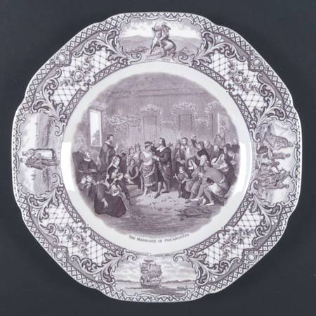 Colonial Times Mulberry (Scalloped) Dinner Plate