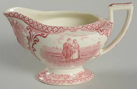 Colonial Times Pink (Scalloped) Creamer