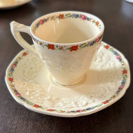CRD1 Flat Demitasse Cup & Saucer Set