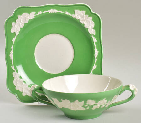 CRD35 Flat Cream Soup Bowl & Saucer Set by Crown Ducal