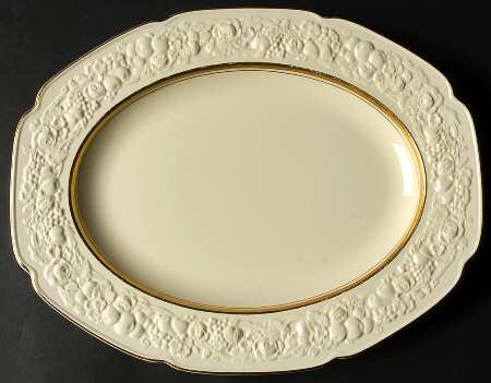 2057 14" Oval Serving Platter