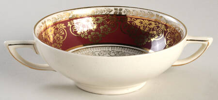 CRD45 Footed Cream Soup Bowl