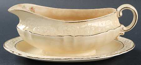 Rose Marie (Pink) Gravy Boat & Underplate