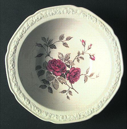 Ducal Rose (Pink Roses) 9" Round Vegetable Bowl