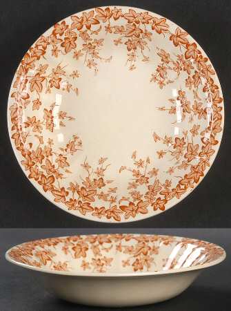 Early English Ivy Brown (Smooth) Fruit/Dessert (Sauce) Bowl