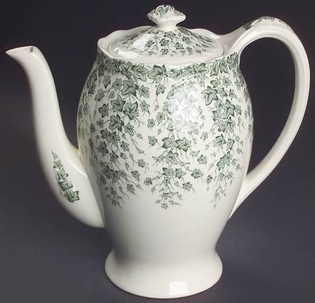 Early English Ivy Green Coffee Pot & Lid