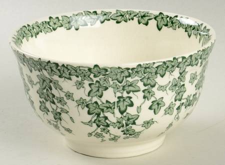 Early English Ivy Green Cranberry Bowl