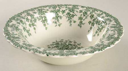 Early English Ivy Green 8" Round Vegetable Bowl by Crown Ducal