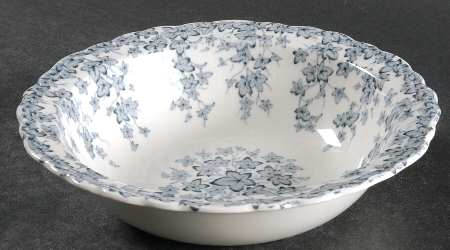 Early English Ivy Blue Gray (Scalloped) Rim Cereal Bowl