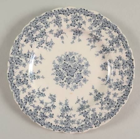 Early English Ivy Blue Gray (Scalloped) Salad Plate