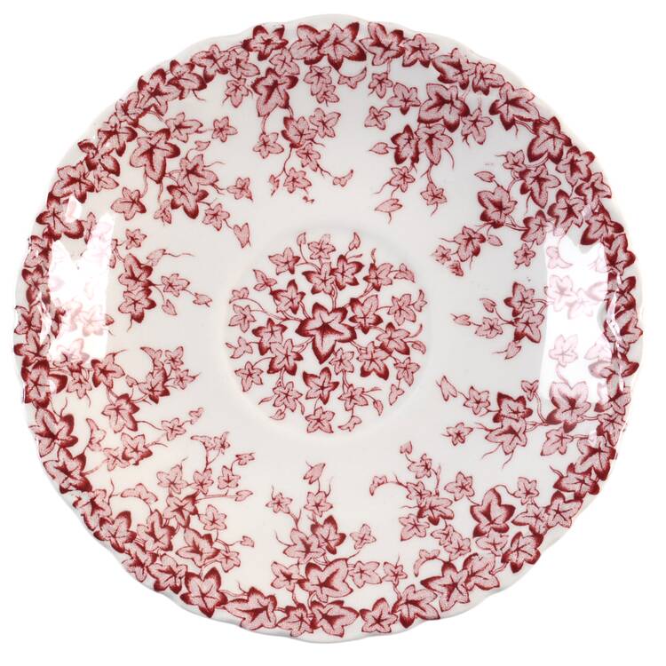 Early English Ivy Pink (Scalloped) Saucer