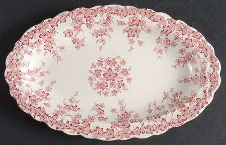 Early English Ivy Pink (Scalloped) Relish