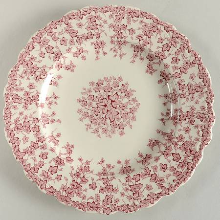Early English Ivy Pink (Scalloped) Dinner Plate