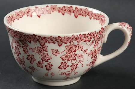 Early English Ivy Pink (Scalloped) Oversized Cup
