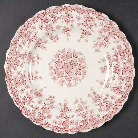 Early English Ivy Pink (Scalloped) Salad Plate