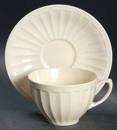 Early English Flat Cup & Saucer Set
