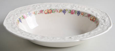 Florentine Garden (Colored Fruit) 9" Oval Vegetable Bowl