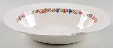 Florentine Garden (Colored Fruit) 10" Oval Vegetable Bowl