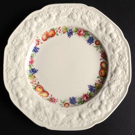 Florentine Garden (Colored Fruit) Bread & Butter Plate