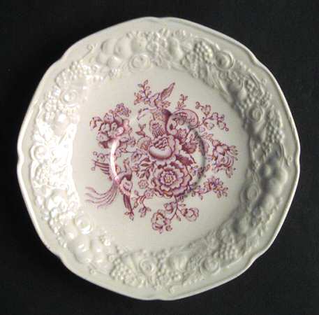Florentine Garden (Pink Floral Center) Saucer