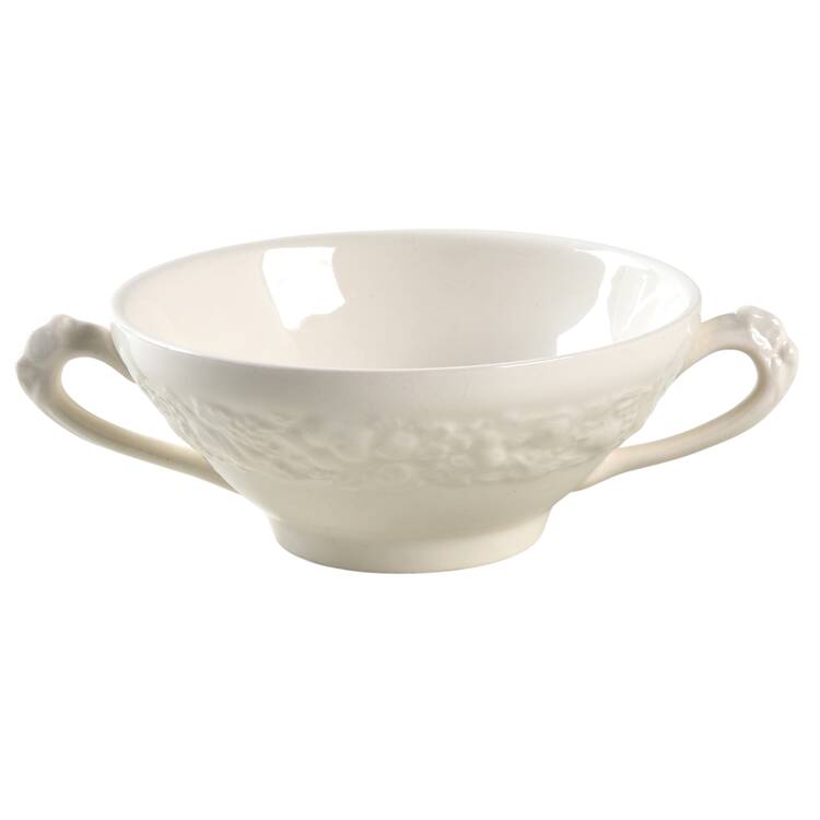 Florentine White Flat Cream Soup Bowl