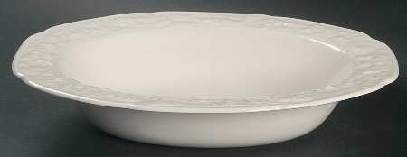 Florentine White 8" Oval Vegetable Bowl