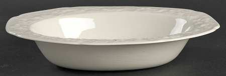 Florentine White 9" Oval Vegetable Bowl