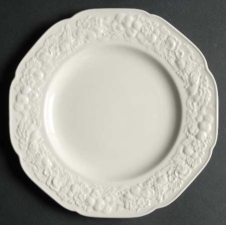 Florentine White Salad Plate