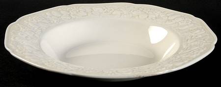 Florentine White Rim Soup Bowl