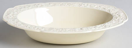 Florentine Dark Cream 10" Oval Vegetable Bowl