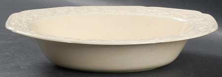 Florentine Dark Cream 9" Oval Vegetable Bowl