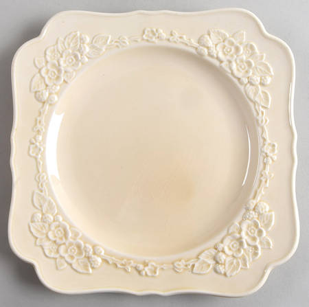 Gainsborough (All White)(Also A Shape) Square Luncheon Plate