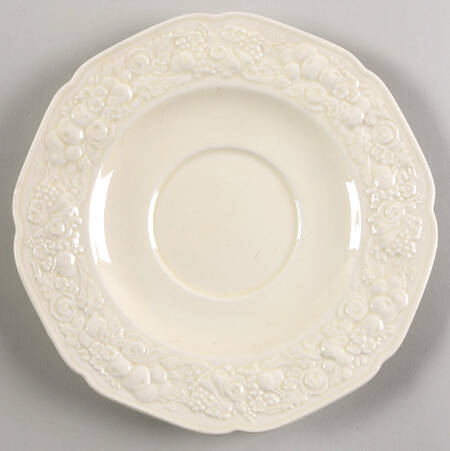 Gainsborough (All White)(Also A Shape) Saucer for Flat Cream Soup Bowl