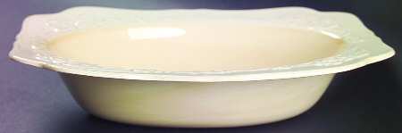 Gainsborough (All White)(Also A Shape) 8" Oval Vegetable Bowl