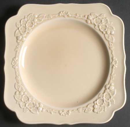 Gainsborough (All White)(Also A Shape) Square Dinner Plate