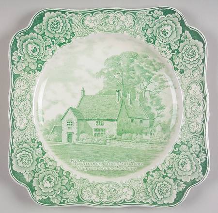 George Washington Memorial Green Square Luncheon Plate