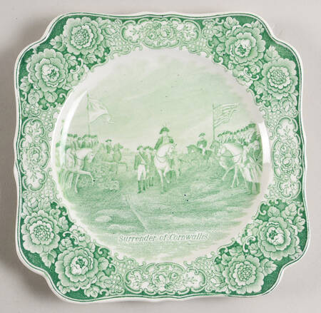 George Washington Memorial Green Square Luncheon Plate