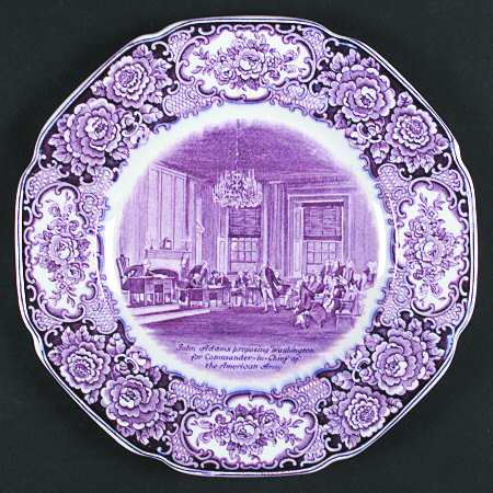 George Washington Memorial Lilac Dinner Plate