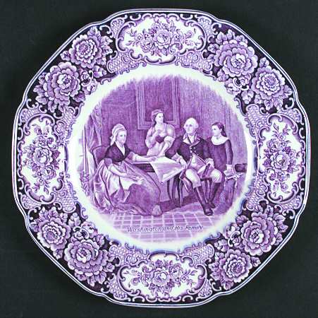 George Washington Memorial Lilac Dinner Plate