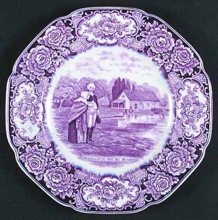 George Washington Memorial Lilac Dinner Plate