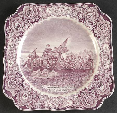 George Washington Memorial Lilac Square Luncheon Plate