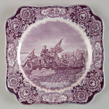 George Washington Memorial Lilac Square Luncheon Plate