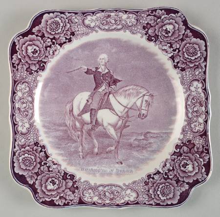 George Washington Memorial Lilac Square Luncheon Plate