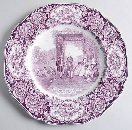 George Washington Memorial Lilac Dinner Plate