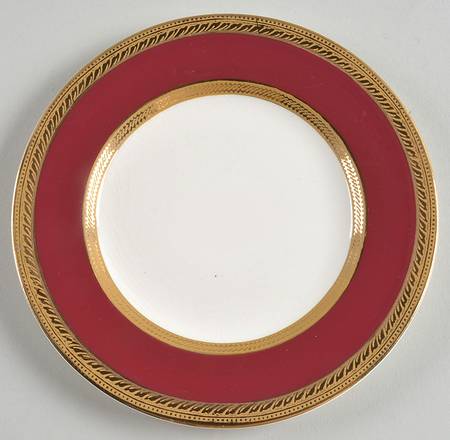 Oxford Burgundy Bread & Butter Plate