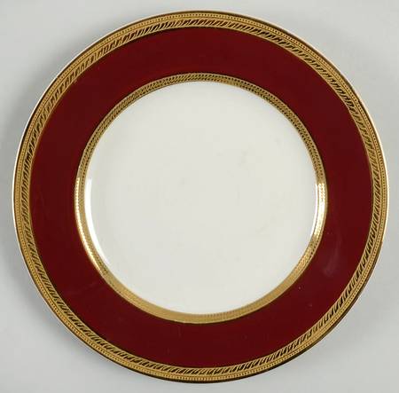 Oxford Burgundy Salad Plate