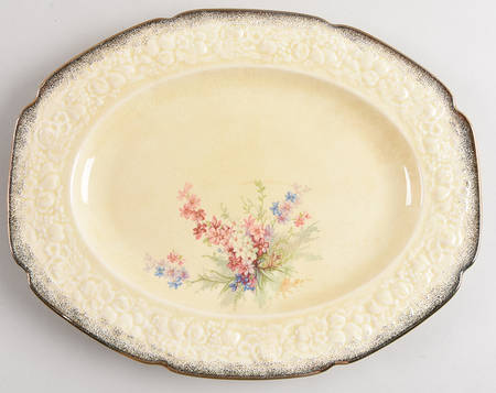Picardy 14" Oval Serving Platter