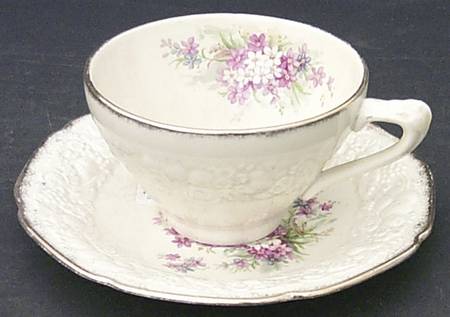 Picardy Flat Cup & Saucer Set