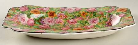Pink Chintz (Black Trim) Celery
