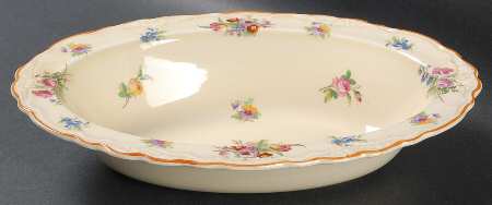 Pinafore 10" Oval Vegetable Bowl
